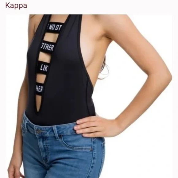 Kappa Authentic Bolos Bodysuit Swimsuit Small - Picture 3 of 10